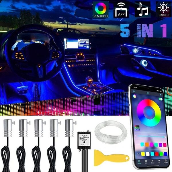 Multicolor RGB Interior Car Lights