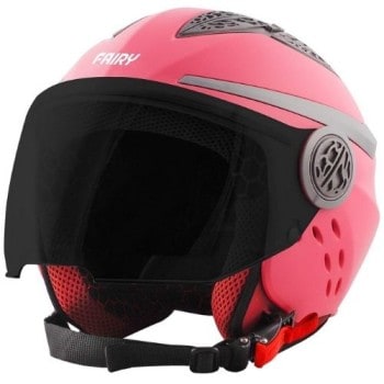 Steelbird fairy ISI Certified women Helmet for activa that fitted with Clear Visor