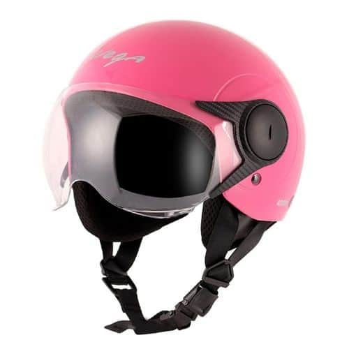 Vega ABS Material Atom Pink ladies helmet for Activa