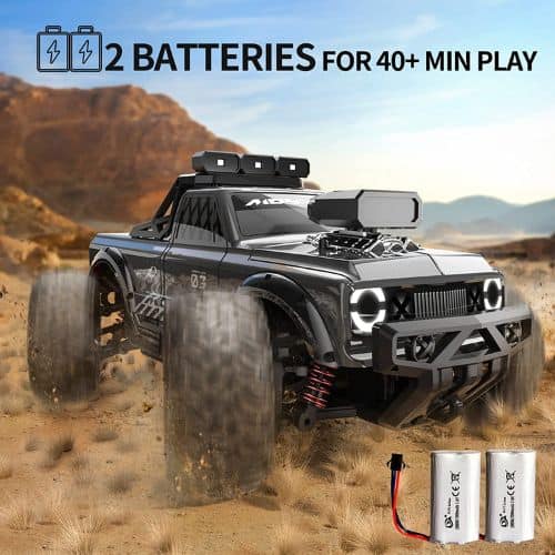 4WD High Speed Remote Control RC Car for Adults and Kids with Two Rechargeable Batteries