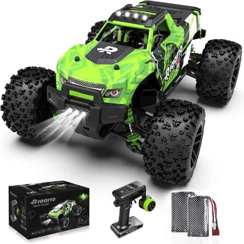High Speed remote control RC Cars for boys (Offroad waterproof rc trucks with 2 Rechargeable Batteries)