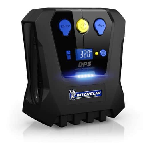 MICHELIN High Power Rapid Tyre Inflator with Pre-Set, 12V DC socket and LED Lights